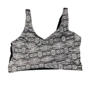 STUDIO CAPEZIO Patterned Black and White Women's Bralette size Small